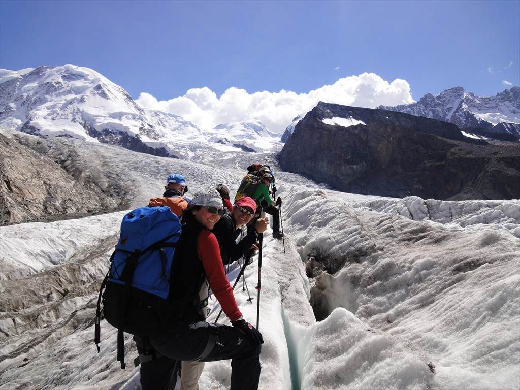 Blog - Gletschertrekking zur Monte Rosa-Hütte